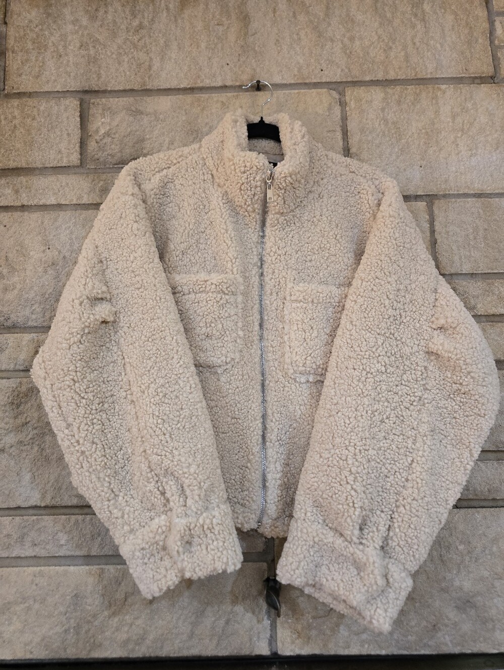 Lulu's Cream Teddy Sherpa Zip Jacket